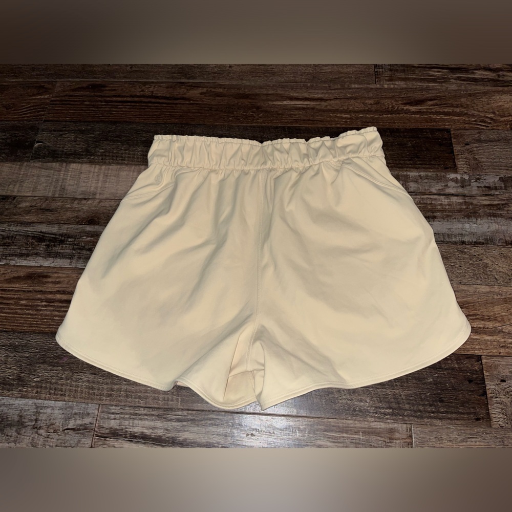 High-Rise Elastic Waist Buttercream Women’s Shorts - Picture 5 of 7